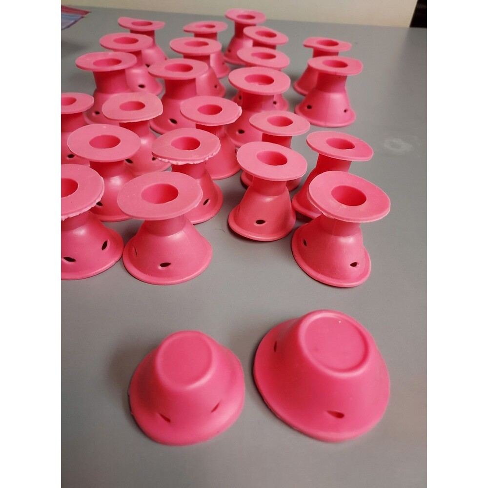Magic No Heat 27 Total Hair Styling Rollers 13 Pcs Lg 14 Pcs Sm Silicone Curlers - Picture 4 of 4